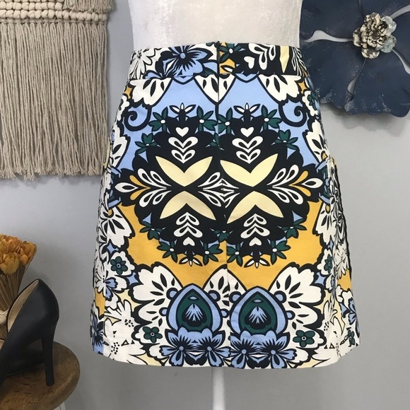 Zara floral mod print skirt - Picture 4 of 8